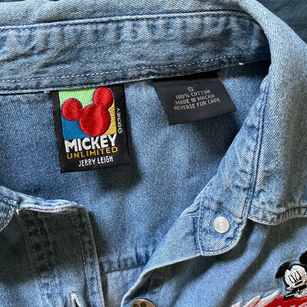 Vintage Mickey Unlimited Denim Shirt - Picture 5 of 5